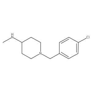 1-(4-Chlorobenzyl)-N-methylpiperidin-4-amine结构式