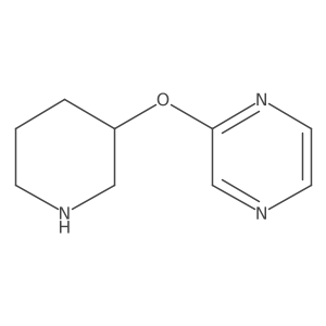 2-(Piperidin-3-yloxy)pyrazine Structure