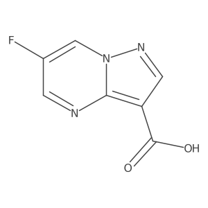 6-Fluoropyrazolo[1,5-a]pyrimidine-3-carboxylic acid结构式