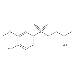 [(4-Chloro-3-methoxyphenyl)sulfonyl](2-hydroxypropyl)amine Structure