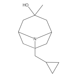9-(Cyclopropylmethyl)-3-methyl-9-azabicyclo[3.3.1]nonan-3-ol结构式