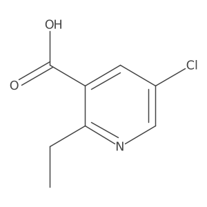 5-Chloro-2-ethyl-pyridine-3-carboxylic acid Structure