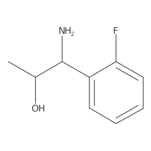(1S,2R)-1-Amino-1-(2-fluorophenyl)propan-2-OL Structure