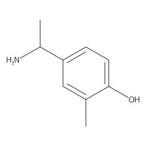 (R)-4-(1-Aminoethyl)-2-methylphenol Structure