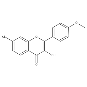 7-chloro-3-hydroxy-2-(4-methoxyphenyl)-4H-chromen-4-one结构式