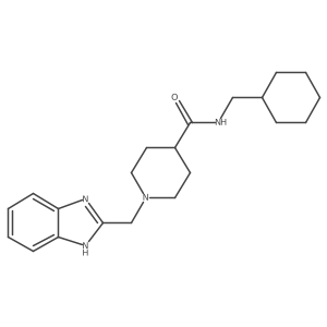 1-((1H-benzo[d]imidazol-2-yl)methyl)-N-(cyclohexylmethyl)piperidine-4-carboxamide Structure