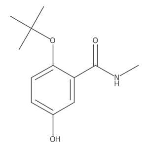 2-Tert-butoxy-5-hydroxy-N-methylbenzamide结构式