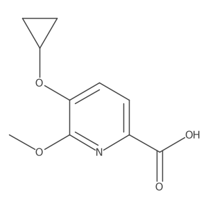 5-Cyclopropoxy-6-methoxypicolinic acid Structure