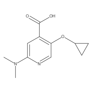 5-Cyclopropoxy-2-(dimethylamino)isonicotinic acid Structure