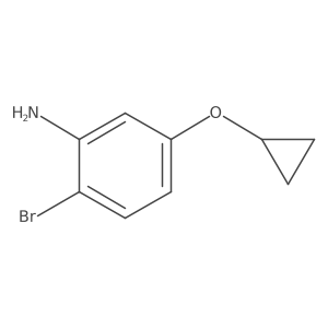 2-Bromo-5-cyclopropoxyaniline结构式