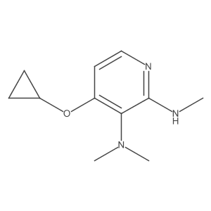 4-Cyclopropoxy-N2,N3,N3-trimethylpyridine-2,3-diamine结构式