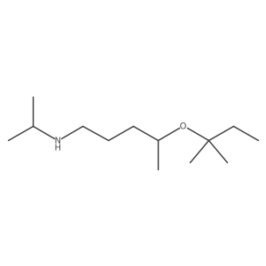 4-(1,1-Dimethylpropoxy)-N-(1-methylethyl)-1-pentanamine结构式