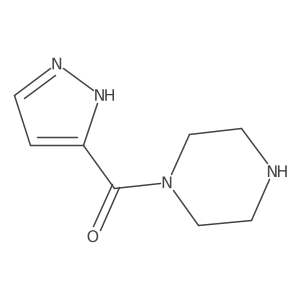 Piperazin-1-yl(1H-pyrazol-3-yl)methanone结构式