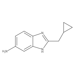 2-(Cyclopropylmethyl)-1H-benzo[d]imidazol-6-amine Structure