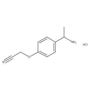 2-[4-(1-Aminoethyl)phenoxy]acetonitrile hydrochloride Structure