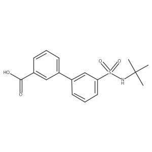 3-(3-t-Butylsulfamoylphenyl)benzoic acid结构式