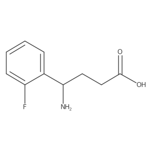 4-Amino-4-(2-fluorophenyl)butanoic acid结构式