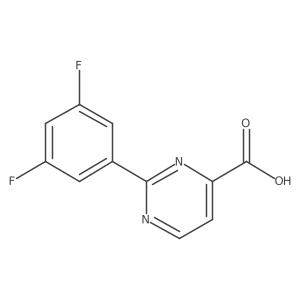 2-(3,5-Difluorophenyl)pyrimidine-4-carboxylic acid Structure