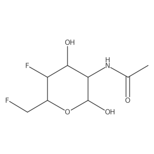 2-(Acetylamino)-2,4,6-trideoxy-4,6-difluoro-I+/--D-galactopyranose Structure
