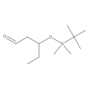 3-(tert-Butyldimethylsiloxy)pentanal Structure