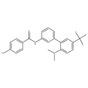 4-Chloro-N-[3-(2-dimethylamino-5-trifluoromethyl-pyridin-3-yl)-phenyl]-benzamide Structure
