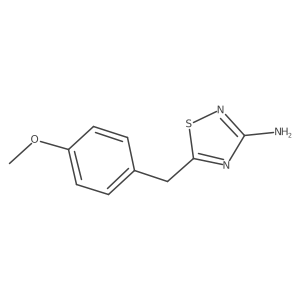 5-(4-Methoxybenzyl)-1,2,4-thiadiazol-3-amine结构式