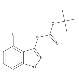 tert-Butyl (4-fluorobenzo[d]isoxazol-3-yl)carbamate Structure