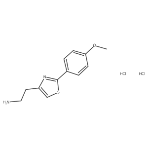 2-(2-(4-Methoxyphenyl)thiazol-4-yl)ethanamine dihydrochloride Structure