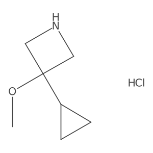 3-Cyclopropyl-3-methoxyazetidine hydrochloride Structure