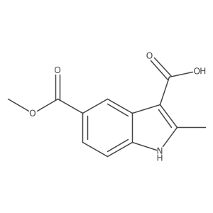 1H-Indole-3,5-dicarboxylic acid, 2-methyl-, 5-methyl ester结构式