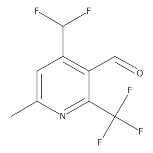 4-(difluoromethyl)-6-methyl-2-(trifluoromethyl)pyridine-3-carbaldehyde Structure