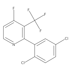 2-(2,5-Dichlorophenyl)-4-fluoro-3-(trifluoromethyl)pyridine Structure