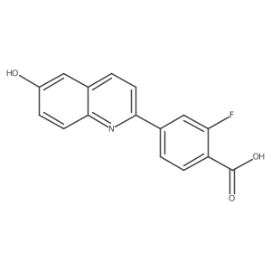 2-Fluoro-4-(6-hydroxyquinolin-2-yl)benzoic acid Structure