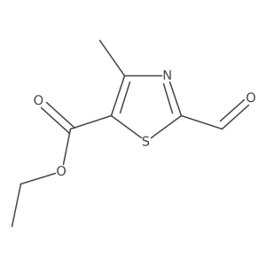 Ethyl 2-formyl-4-methylthiazole-5-carboxylate结构式