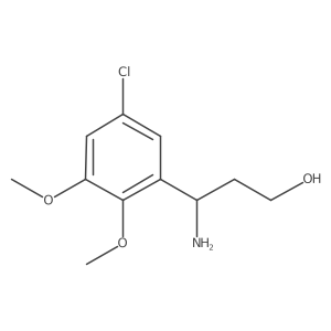 3-Amino-3-(5-chloro-2,3-dimethoxyphenyl)propan-1-ol Structure