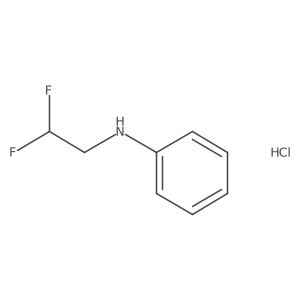 N-(2,2-difluoroethyl)aniline hydrochloride Structure