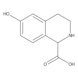 (S)-6-Hydroxy-1,2,3,4-tetrahydroisoquinoline-1-carboxylic acid Structure