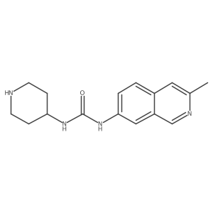N-(3-methyl-7-isoquinolinyl)-N'-4-piperidinylUrea Structure