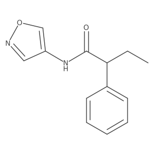N-(isoxazol-4-yl)-2-phenylbutanamide结构式