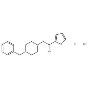 2-(4-Benzylpiperazin-1-yl)-1-(furan-2-yl)ethanol dihydrochloride结构式