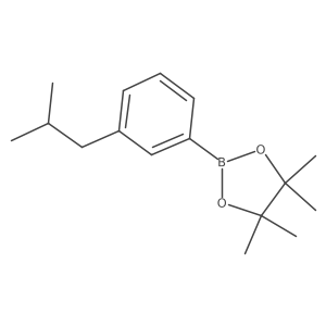 2-(3-Isobutylphenyl)-4,4,5,5-tetramethyl-1,3,2-dioxaborolane结构式