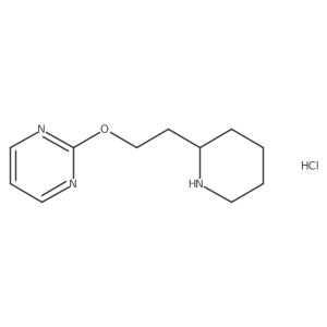 2-(2-(Piperidin-2-yl)ethoxy)pyrimidine hydrochloride结构式