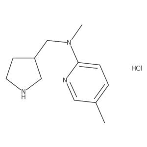 N,5-dimethyl-N-(pyrrolidin-3-ylmethyl)pyridin-2-amine hydrochloride Structure