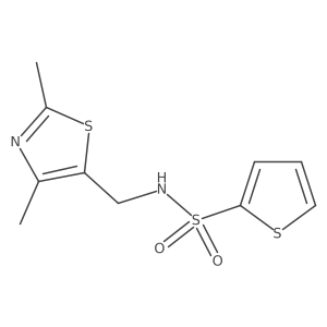 N-((2,4-dimethylthiazol-5-yl)methyl)thiophene-2-sulfonamide Structure