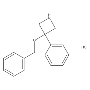 3-(Benzyloxy)-3-phenylazetidine hydrochloride Structure