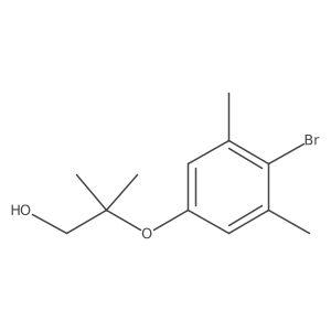 2-(4-Bromo-3,5-dimethyl-phenoxy)-2-methyl-propan-1-ol Structure