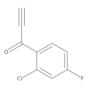 1-(2-Chloro-4-fluorophenyl)prop-2-yn-1-one结构式