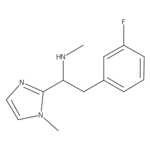 2-(3-Fluorophenyl)-N-methyl-1-(1-methyl-1H-imidazol-2-yl)ethanamine Structure