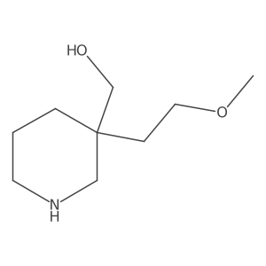 [3-(2-Methoxyethyl)-3-piperidinyl]methanol Structure