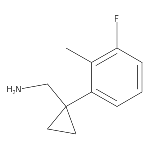 [1-(3-Fluoro-2-methylphenyl)cyclopropyl]methanamine结构式